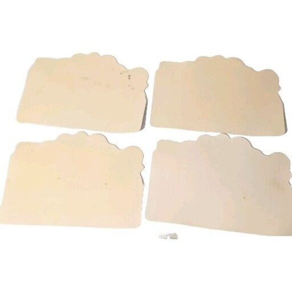 Vtg. Set of 8  B & C Vinyl Placemats Christmas Themed Bears - Picture 14 of 16